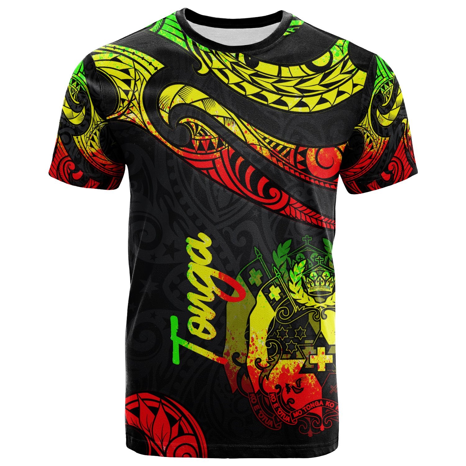 Tonga Polynesian T Shirt Polynesian Tattoo Reggae Version Unisex Reggae - Polynesian Pride