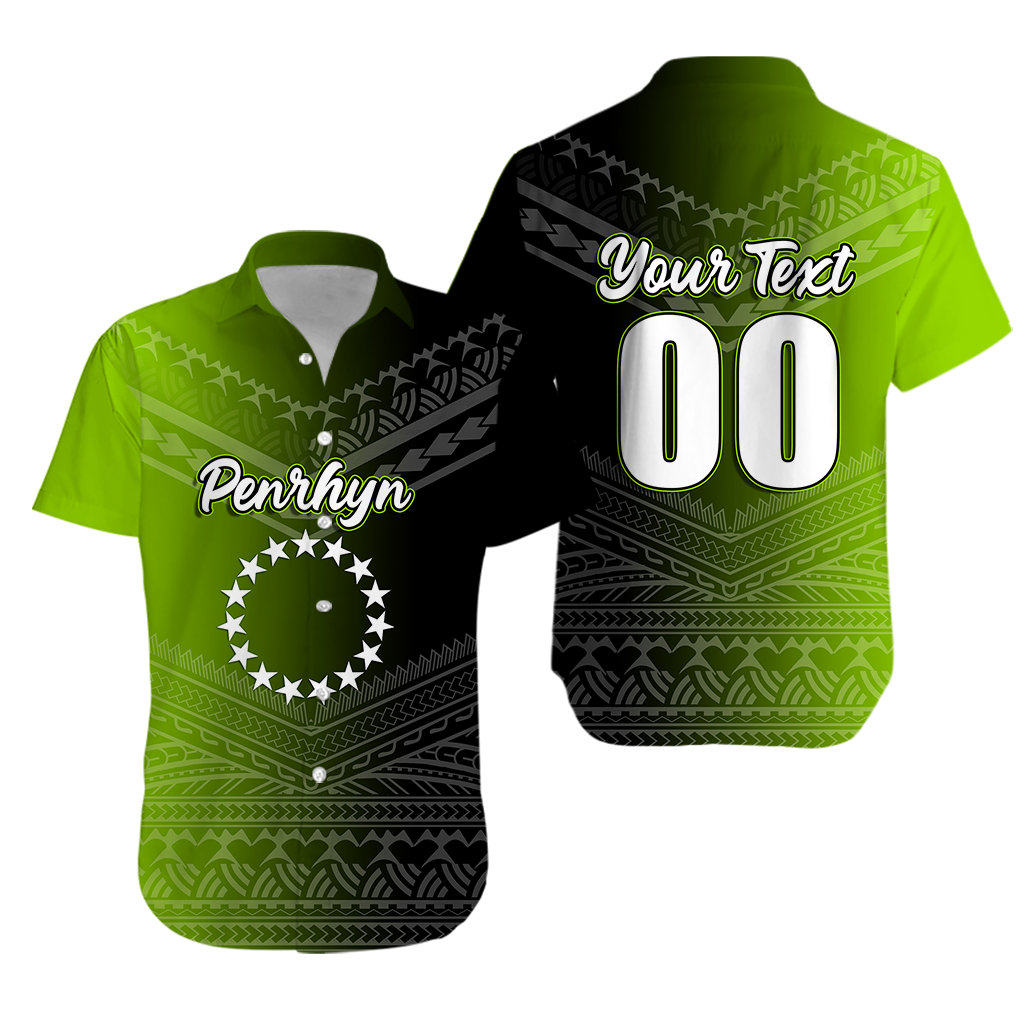 Custom Penrhyn Cook Islands Pride Hawaiian Shirt LT12 Unisex Green - Polynesian Pride