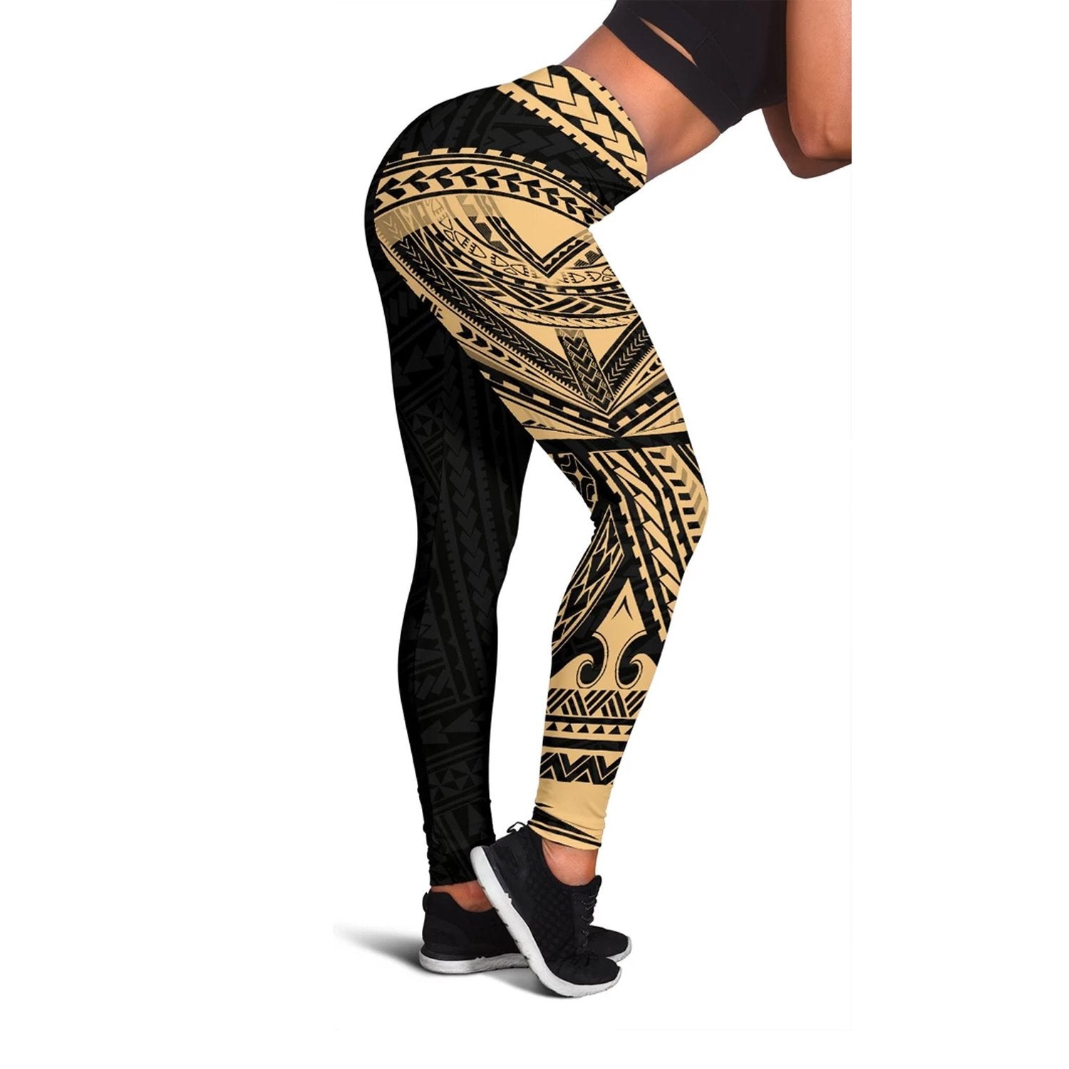 Polynesian Rising 5th Leggings A6 Black - Polynesian Pride