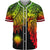 Marshall Islands Polynesian Baseball Shirt - Tribal Wave Tattoo Reggae Unisex Reggae - Polynesian Pride