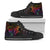 Niue High Top - Butterfly Polynesian Style Unisex Black - Polynesian Pride