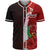 Pohnpei Polynesian Baseball Shirt - Coat Of Arm With Hibiscus Unisex Red - Polynesian Pride