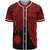 Marshall Islands Polynesian Baseball Shirt - Tribal Wave Tattoo Red Unisex Red - Polynesian Pride