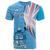 Fiji Polynesian T Shirt Fijian Flag Unisex Blue - Polynesian Pride