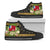 Wallis and Futuna High Top Shoes - Polynesian Gold Patterns Collection Unisex Black - Polynesian Pride