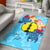 New Caledonia Area Rug - Custom Personalised Tropical Style Blue - Polynesian Pride