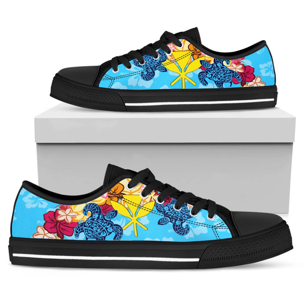 Hawaii Kanaka Maoli Low Top Shoes - Tropical Style - Polynesian Pride