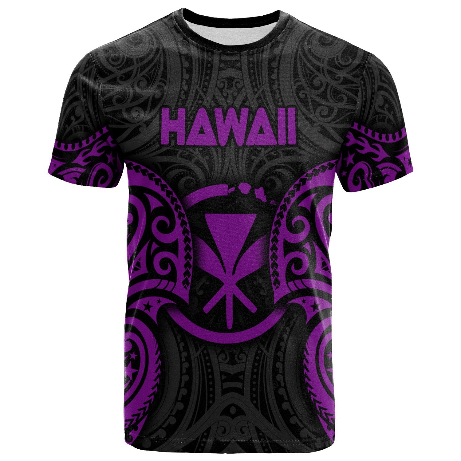 Hawaii Polynesian T Shirt Hawaiian Spirit Purple Unisex Purple - Polynesian Pride