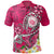 Hawaii Polynesian Polo Shirt Hawaii Seal With Turtle Plumeria (Pink) Unisex Pink - Polynesian Pride