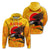 American Samoa Hoodie Aeto Pago Pago Eagle LT12 Unisex Yellow - Polynesian Pride