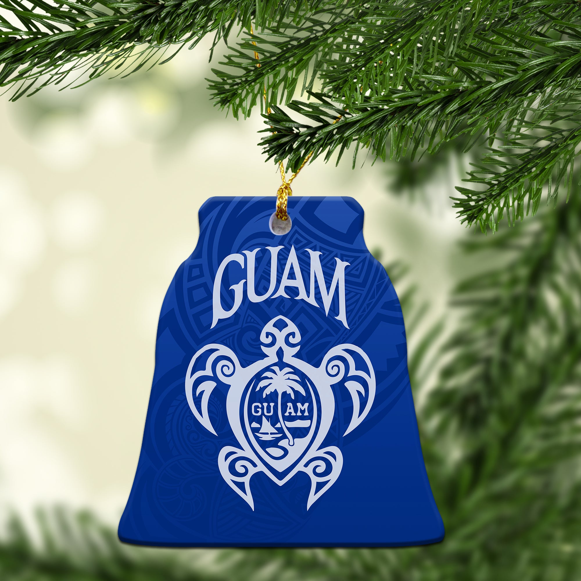 Guam Turtle Tribal Christmas Ornament - LT12 - Polynesian Pride