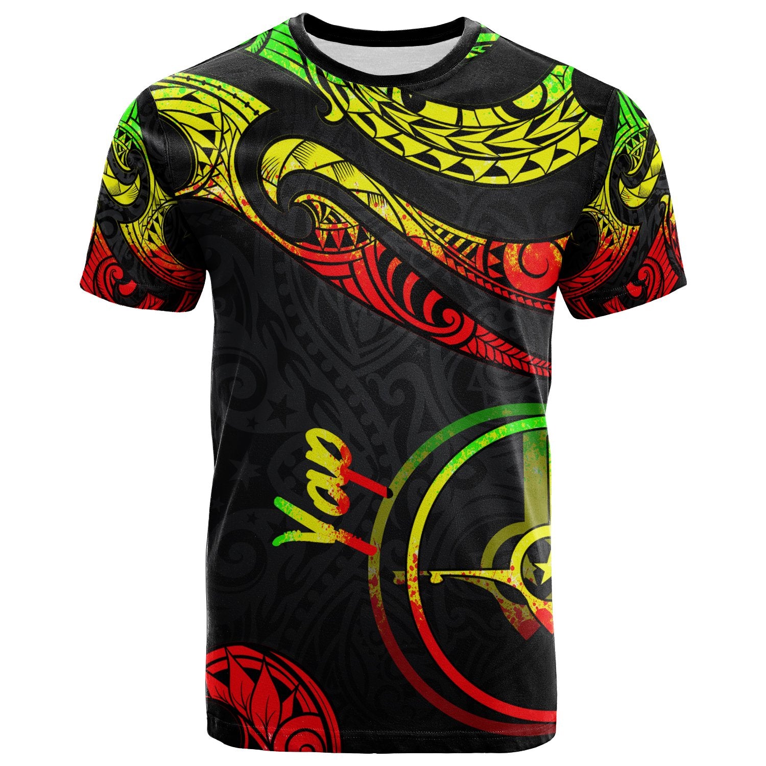 Yap Micronesia T Shirt Polynesian Tattoo Reggae Version Unisex Reggae - Polynesian Pride