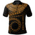 Cook Islands Polynesian Polo Shirt Kuki Airani Waves (Golden) Unisex Golden - Polynesian Pride