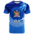 Custom Fiji Tapa Tribal Coconut Tree T Shirt LT12 Unisex Blue - Polynesian Pride