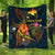 Papua New Guinea Polynesian Personalised Premium Quilt - Legend of Papua New Guinea (Blue) - Polynesian Pride