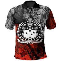 Samoa Polynesian Polo Shirt Vintage Polynesian Style Unisex Black - Polynesian Pride