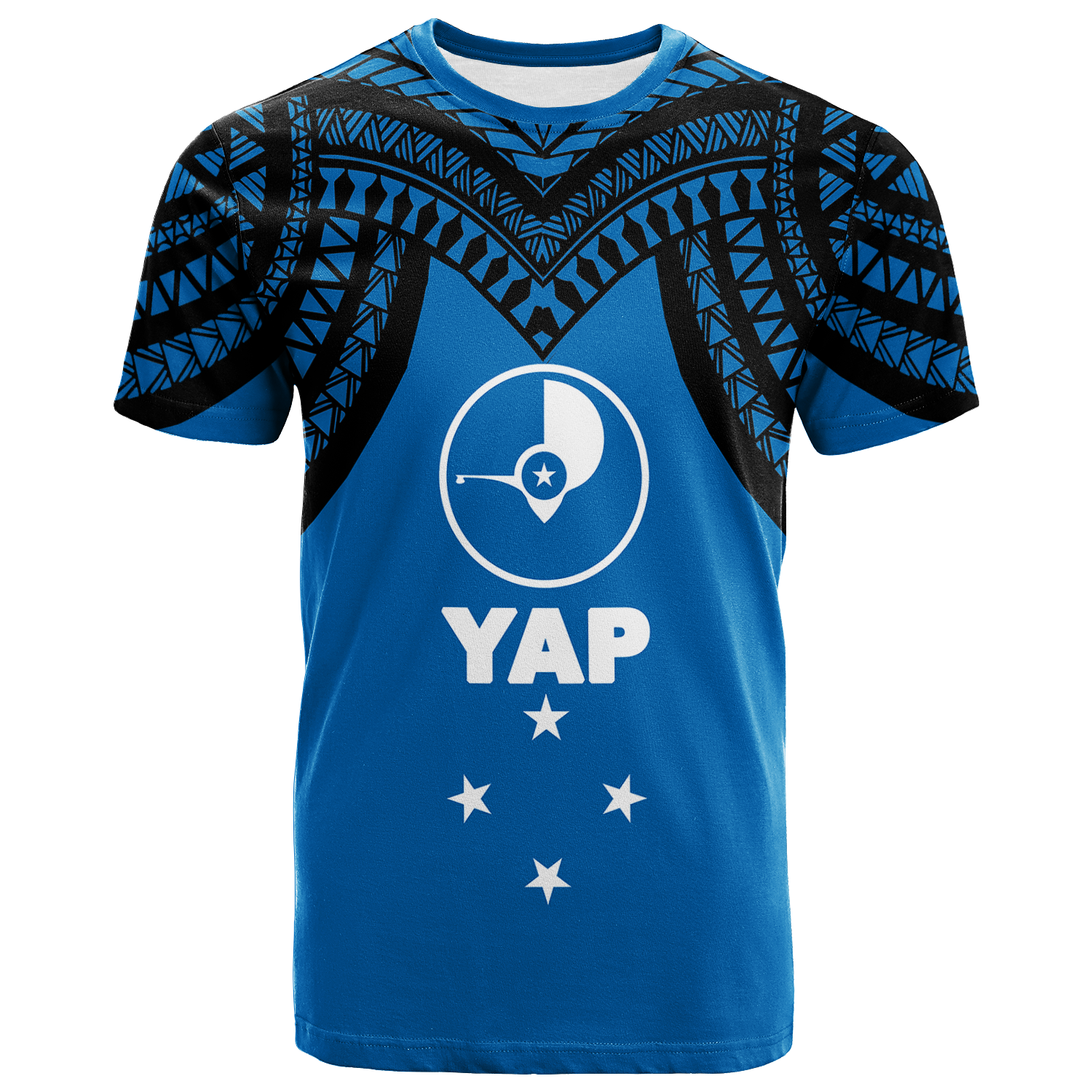 Micronesia Yap Proud Yapese T Shirt LT12 Unisex Blue - Polynesian Pride