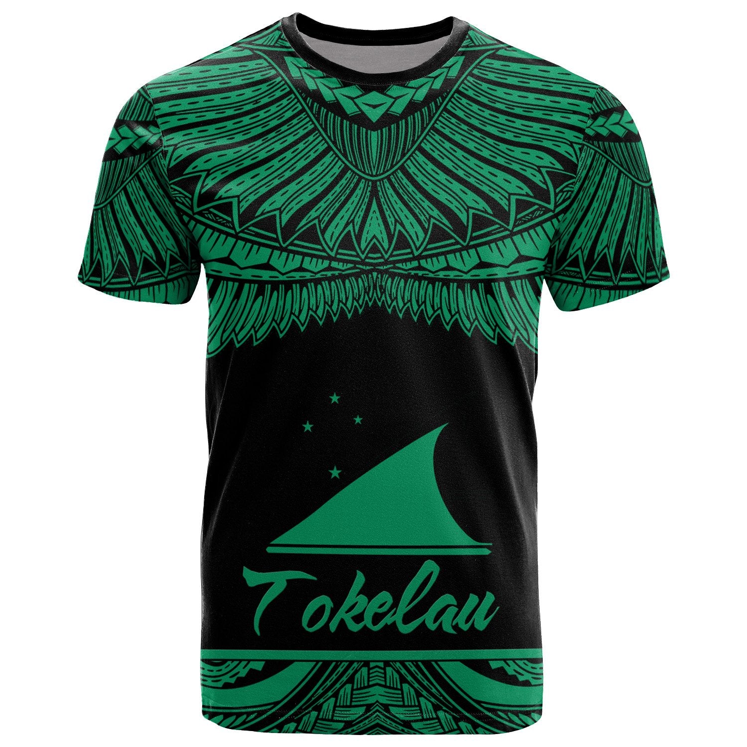 Tokelau Polynesian T Shirt Tokelau Pride Green Version Unisex Green - Polynesian Pride