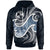 Tonga Polynesian Hoodie Ocean Style Unisex Blue - Polynesian Pride