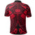 Samoa Polynesian Polo Shirt Samoa Red Seal with Polynesian Tattoo - Polynesian Pride