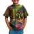 Kosrae Polynesian T Shirt Hibiscus and Banana Leaves - Polynesian Pride