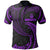 Vanuatu Polynesian Polo Shirt Purple Tribal Wave Unisex Purple - Polynesian Pride