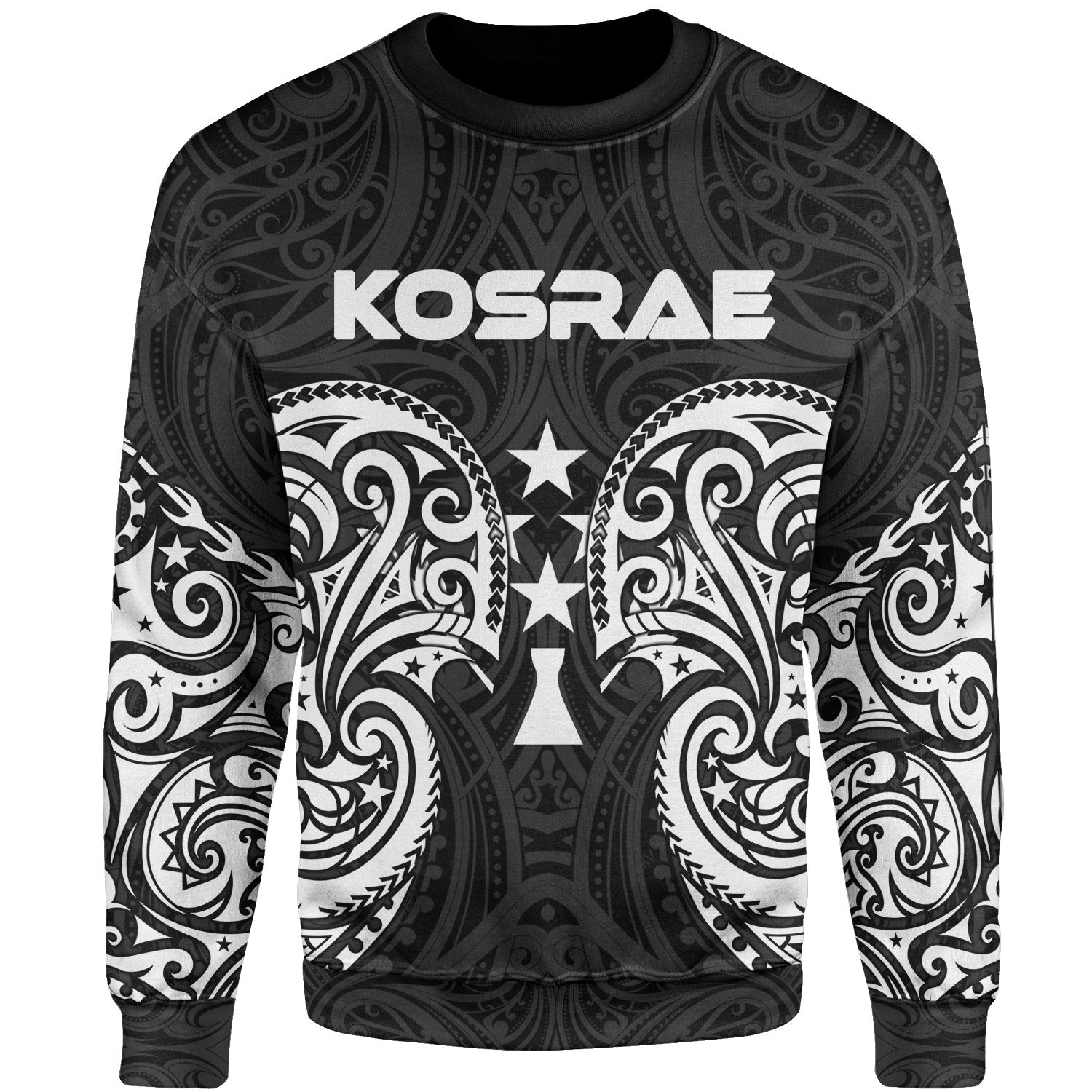 Kosrae Polynesian Sweater - Spirit Style White Unisex White - Polynesian Pride