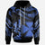 Wallis and Futuna Hoodie Polynesian Tattoo Blue Version Unisex Blue - Polynesian Pride