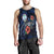 Guam Polynesian Men Tank Top - Blue Turtle Hibiscus - Polynesian Pride