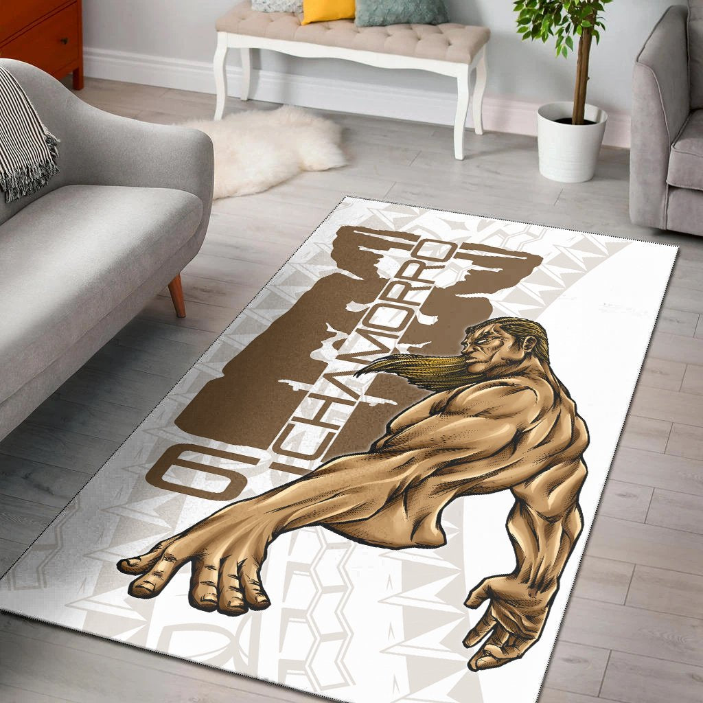 Guam Area Rug - Chamorro With Puntan Brown - Polynesian Pride