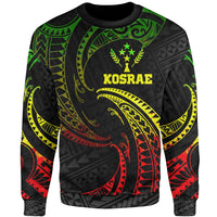 Kosrae Polynesian Sweater - Reggae Tribal Wave Unisex Reggae - Polynesian Pride