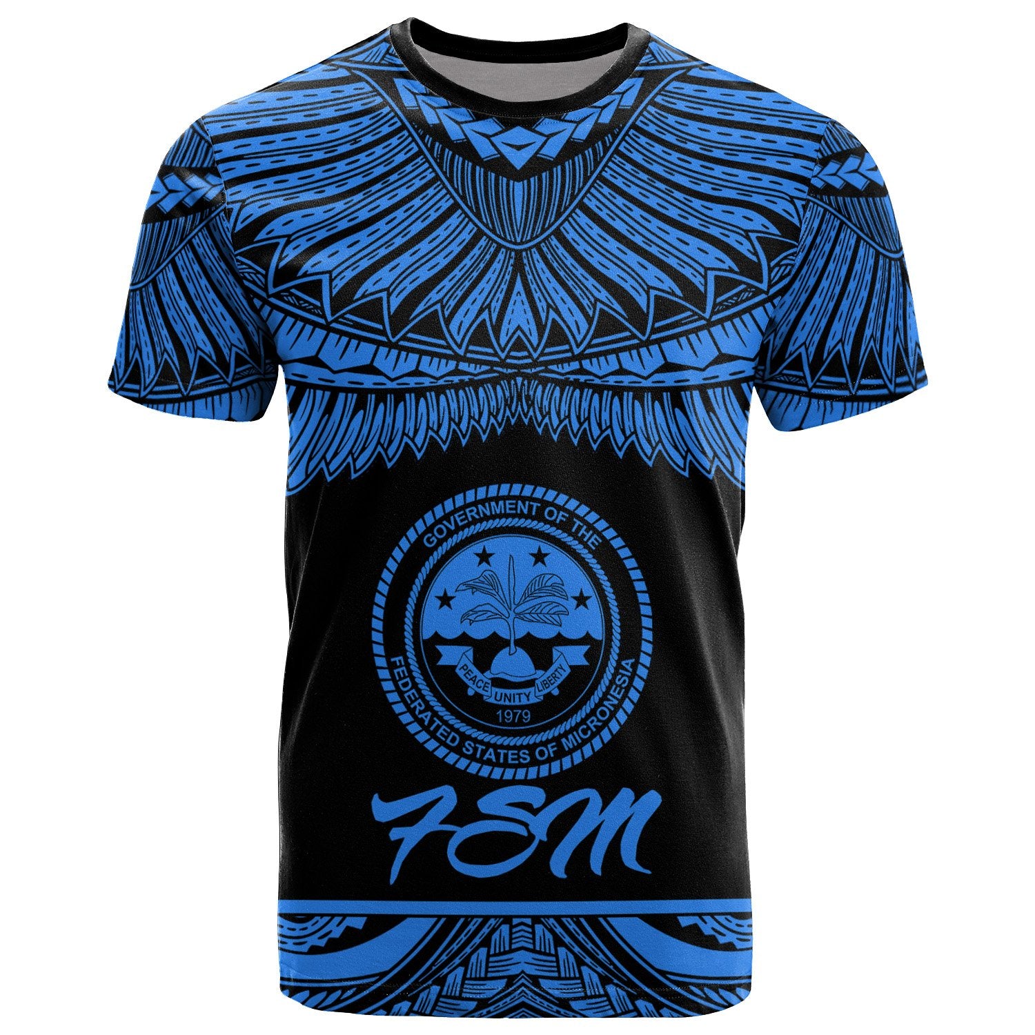 Federated States of Micronesia Polynesian T Shirt Federated States of Micronesia Pride Blue Version Unisex Blue - Polynesian Pride