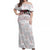 Hawaii Kanaka Kauai High School Off Shoulder Long Dress - LT12 Long Dress White - Polynesian Pride