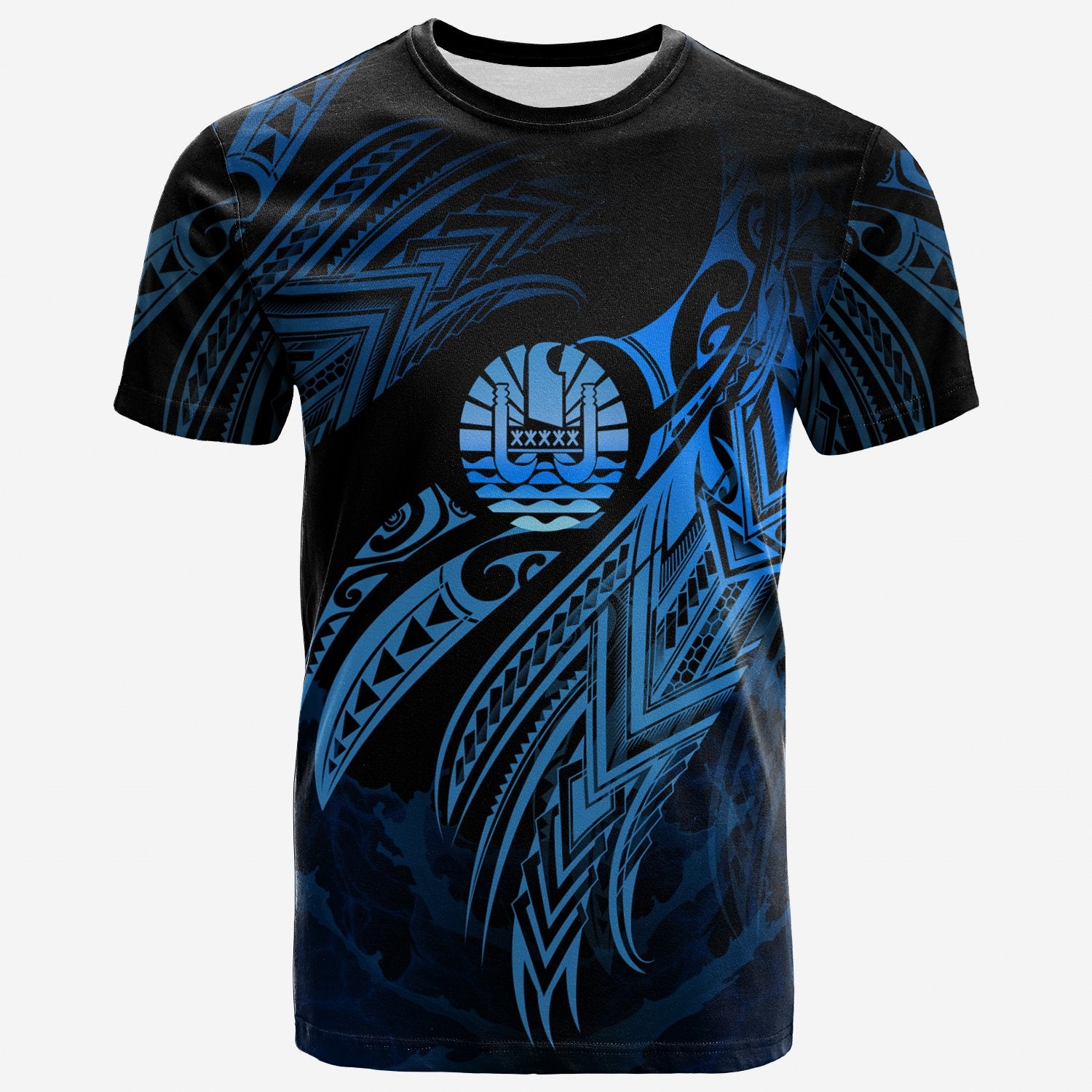 Tahiti Polynesian T Shirt Tahitian Legend Blue Version Unisex Blue - Polynesian Pride