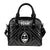 Guam Shoulder Handbag - Guam Seal With Polynesian Tattoo Style (Black) - Polynesian Pride