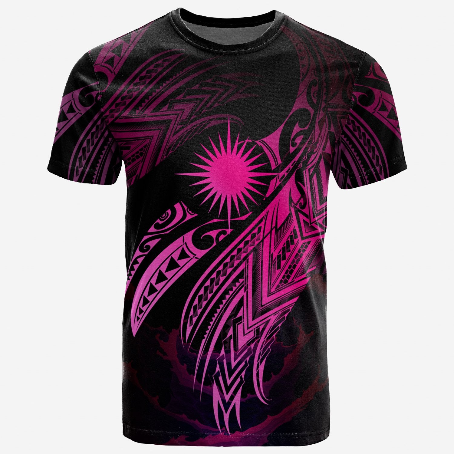 Marshall Islands Polynesian T Shirt Marshall Islands Legend Pink Version Unisex Pink - Polynesian Pride