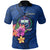 Samoa Polynesian Polo Shirt Floral With Seal Blue Unisex Blue - Polynesian Pride