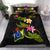 Cook Islands Polynesian Bedding Set - Plumeria Tribal Black - Polynesian Pride