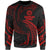 American Samoa Polynesian Sweater - Red Tribal Wave Unisex Red - Polynesian Pride