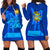 Philippines Hoodie Dress - Proud Of My King Blue - Polynesian Pride