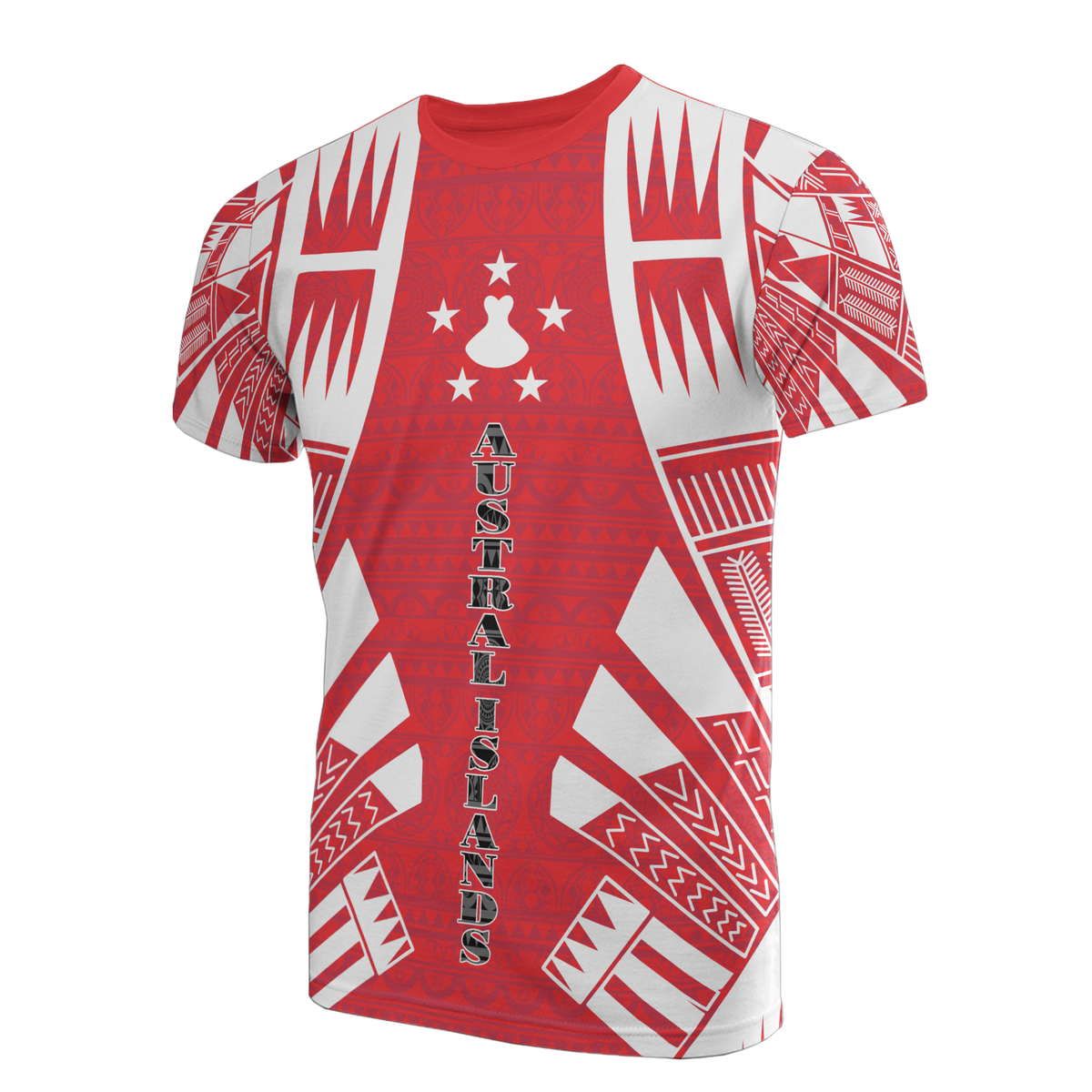 Austral Islands T Shirt Austral Islands Flag Polynesian Tattoo Red Style Unisex Red - Polynesian Pride