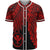 Hawaii Kanaka Maoli Polynesian Baseball Shirt - Tribal Wave Tattoo Red Unisex Red - Polynesian Pride