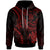 Niue Custom Hoodie Red Turtle Unisex Red - Polynesian Pride