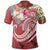 Polynesian Hawaii Polo Summer Plumeria (Red) Unisex Red - Polynesian Pride