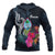 Guam Polynesian Hoodie Tropical Flower Unisex Blue - Polynesian Pride