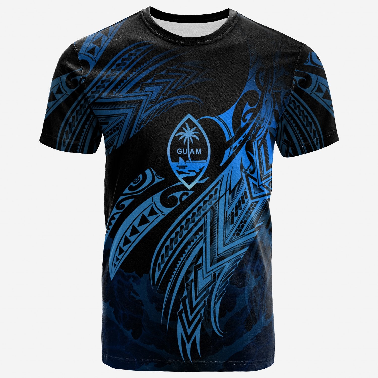 Guam Polynesian T Shirt Guam Legend Blue Version Unisex Blue - Polynesian Pride