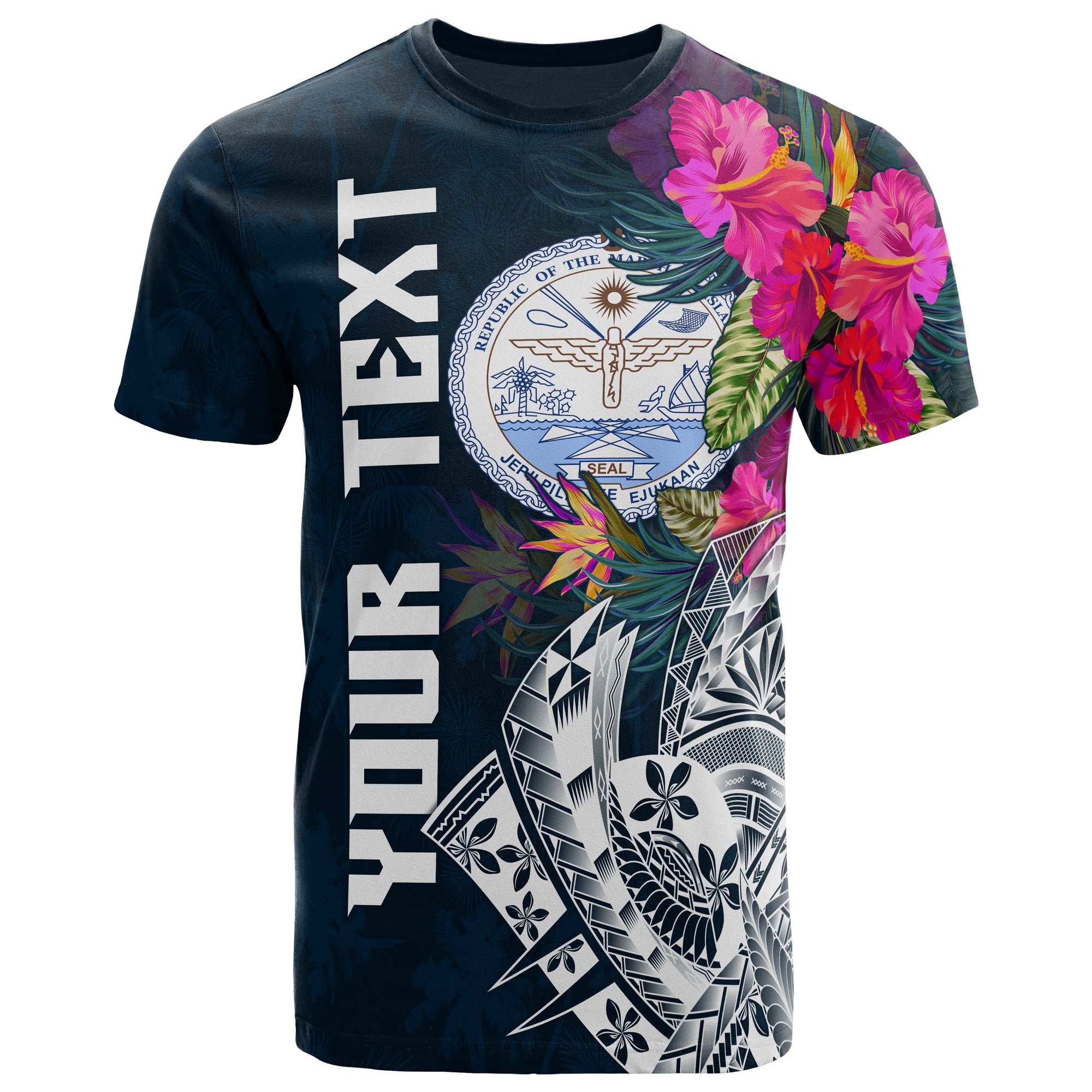 Marshall Island Custom T Shirt Summer Vibes Unisex Blue - Polynesian Pride