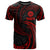 Tahiti Polynesian All Over T Shirt Red Tribal Wave Unisex Red - Polynesian Pride