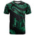 Tonga Polynesian T Shirt Polynesian Tattoo Green Version Unisex Art - Polynesian Pride