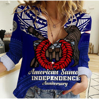Custom American Samoa Independence Anniversary Pride Women Casual Shirt - LT12 - Polynesian Pride